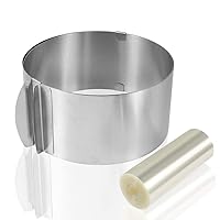 Picowe Cake Collars 5.5 x 394inch, Cake Ring, Acetate Rolls, Clear Cake Strips, Transparent Cake Rolls, Mousse Cake Acetate Sheets for Chocolate Mousse Baking, Cake Decorating