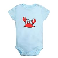 Hold Me Funny Romper, Animal Crab Pattern Jumpsuit, Newborn Baby Bodysuit, Infant Outfit, 0-24Months Kids Short Clothes