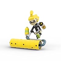 Splaton 3 Building Block Set, Inkling Girl Action Figure Toy Model, Shooter Game Action Figures Model Toy Multi-Colored Jump Building Bricks Birthday for Kids (139 Pcs)(Yellow Boy)