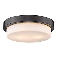 Golden Lighting 1270-13 BLK Multi-Family Flush Mount, Transitional, Matte Black