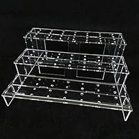 Clear Acrylic 3 Tier Action Figure Display Shelf (Supports Bandai Figma Stands)