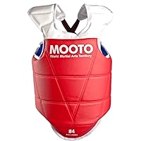 Mooto Korea Taekwondo Reversible Chest Guard (1 EA) Approved Protector Gear MMA UFC Martial Arts Kickboxing Gym Academy School