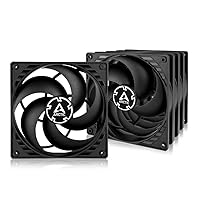 ARCTIC P14 PWM PST (5 Pack) - PC Fan, 140mm Fan, PC Case Fan with PWM Sharing Technology (PST), Pressure-optimised, Computer, Fan Speed: 200-1700 rpm (0 rpm <5%) - Black