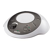 SoundSleep White Noise Sound Machine, Gold, Small Travel Sound Machine with 6 Relaxing Nature Sounds, Portable Sound Therapy for Home, Office, Nursery, Auto-Off Timer, by Homedics