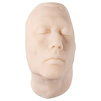 Injection Training Mannequin Face Model Head Model for Micro-Plastic Teaching, Practice Training to Medical Student, Doctor, Esthetician