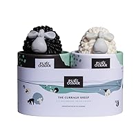Set of 2 Handmade Soap - Curragh Sheep Black and White Sheep, Natural Moisturizing Ingredients Cute Quirky Fun, Made in Ireland, Gift-boxed
