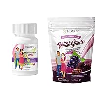 BariatricPal 30-Day Bariatric Vitamin Bundle (Multivitamin ONE 1 per Day! Iron-Free Capsule and Calcium Citrate Soft Chews 500mg with Probiotics - Wild Grape)