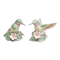 StealStreet SS-CG-96228 Green Hummingbirds with Multi-Colored Wings Salt and Pepper Shakers, 3 1/8'' X 2 1/4'' X 21/2''h