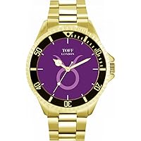 Purple Taurus Mens Wrist Watch 42mm Case Custom Design