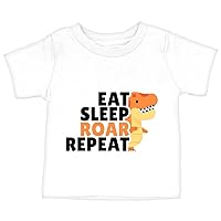 Eat Sleep Roar Repeat Baby T-Shirt - Gifts for Kids - Unique Items
