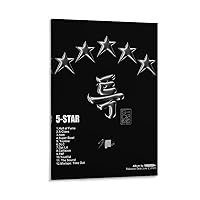 Aesthetic Posters Stray Music 5-star 2023 Album Poster Kids Room Decor Minimalist Posters Poster Decorative Painting Canvas Wall Art Living Room Posters Bedroom Painting 20x30inch(50x75cm)