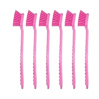 SPARTA 40501EC26 Plastic Large Scrub Brush, Kitchen Brush, Utility Brush With Long Handle For Cleaning, 20 Inches, Pink, (Pack of 6)