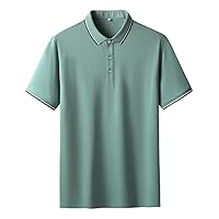 Breathable Lightweight Polo Shirt Men Summer Short Sleeve T Shirts Business Casual Golf Polos