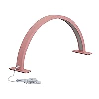 Yoidesu Half Moon LED Light, 28 Inch Pink Beauty Light, Touch Control, Adjustable Color Temperature, 48 Watts of Lighting, Can Be Used for Nail and Eyelash and Other Beauty Industry (US Plug)