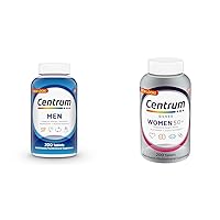Centrum Men's & Women's 50+ Multivitamins, Vitamin D3, B Vitamins, Antioxidants & Minerals - 200 Count Each