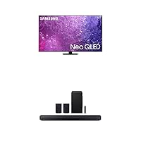 SAMSUNG 85-Inch Class Neo QLED 4K QN90C Series Neo Quantum HDR+, Dolby Atmos, (QN85QN90C, 2023 Model) HW-Q990C 11.1.4ch Soundbar w/Wireless Dolby Audio, Rear Speakers Included (Newest Model)
