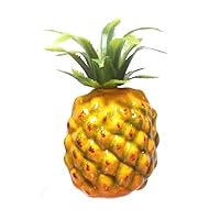 6-Pack Artificial Mini Pineapple Plastic Yellow Green Pineapples Fruit Six Pieces Pina Ananas