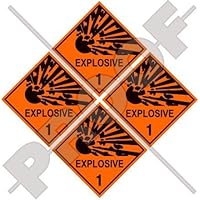 EXPLOSIVE Explosion Danger Warning Safety Sign 2