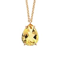 Choose Your Natural Gemstone Pendant With Chain 18k Gold Plated Beautiful Fashion jewelry Necklace For Girls and Womens