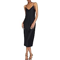 Club Monaco Women's Silk Charmeuse Slip Dress