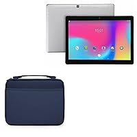 BoxWave Case for Alldocube M5 S (Case by BoxWave) - Hard Shell Briefcase, Slim Messenger Bag Briefcase Cover Side Pockets for Alldocube M5 S - Navy