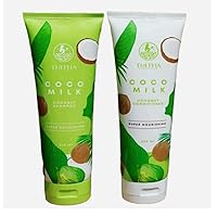 1Set.THITHA. 100% Natural Thai Coconut Shampoo & Conditioner (250ml.per piece.)