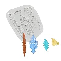 Tree Leaf Shape Silicone Mold for DIY Decorating Tool Fondant Candy Making Chocolate Molds Lollipop Desserts Ice Cube Gum Clay Soap Biscuit Plaster Resin Cupcake Topper Cake Decor Moulds