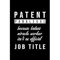 Patent PARALEGAL Notebook: Perfect for Christmas/Birthday/Secret Santa: a blank lined journal to fill in (French Edition)