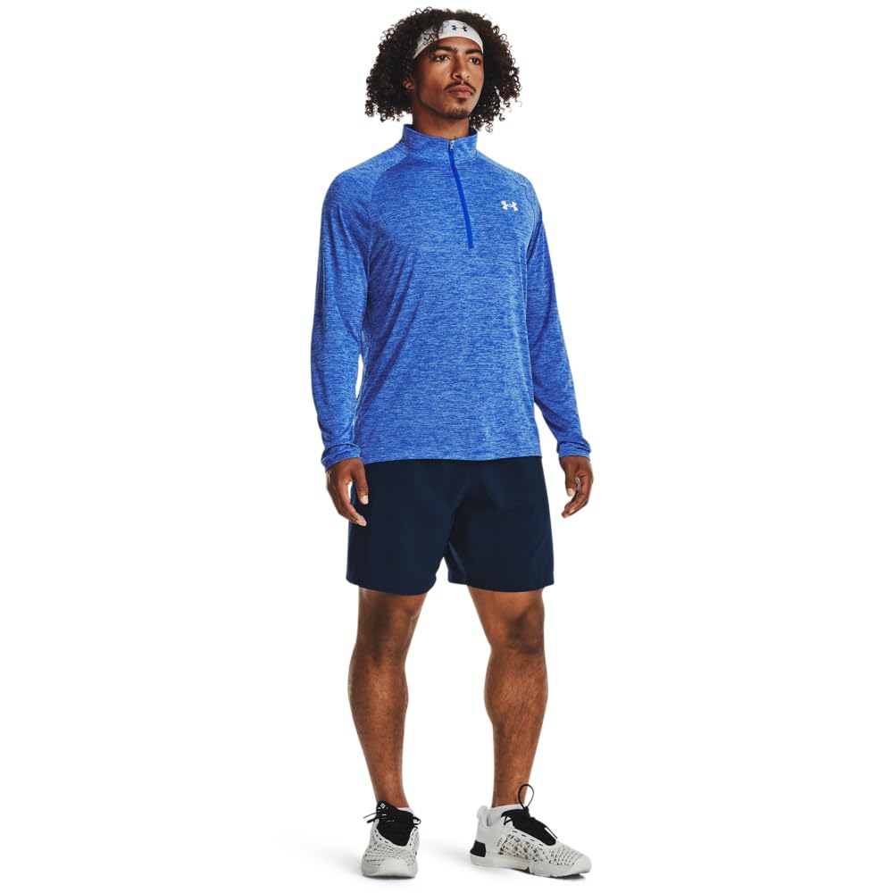 Under Armour Tech 2.0 1/2 Zip, Versatile Warm Up Top for Men, Light and Breathable Zip Up Top for Working Out Men