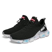 Men's Breathable Walking Fabric Running Shoes Rubber wear-Resistant Outsole Casual Fashion Sneakers