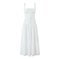 Summer Elegant New Women Floral Embroidery White Long Dress Lady Sexy Low Waist Square Neck Female Dress Summer
