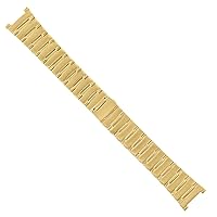 Ewatchparts 22MM WATCH BAND BRACELET COMPATIBLE WITH VINTAGE OMEGA CONSTELLATION WATCH GOLD COLOR