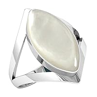 925 Sterling Silver Handmade Ring for Women 8x16 Marquoise Gemstone Fashion Jewelry for Gift (99100_R)