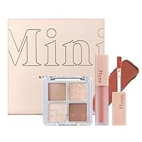 Flynn Mini Nudie Edition Demuir Eyeshadow Palette 01 Nude Poet + Mini Addiction Velvet Tint 204 French Beige Set