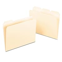 Pendaflex Ready-Tab Reinforced File Folders, Letter Size, Manila, 1/3 Cut, 50/BX (42336)