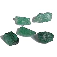 GEMHUB 46.50 Ct Natural Rock Rough Raw Green Emerald Loose Gemstone for Jewelry Making Lot of 11 Pcs
