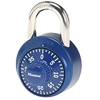 1-7/8 in (48 mm) wide Combination Padlock with Aluminum Cover, 3/4 in (19 mm shackle length, 1530DCM Assorted Colors