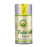 BASIC AYURVEDA Holy Basil Powder | 3.53 Oz (100g) | Organic Tulsi Leaves Extract | Natural Herbal Supplement for Digestion & Immune Support