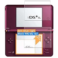 2-Pack Anti Blue Light Screen Protector, compatible with Nintendo DSI XL TPU Film Protectors Sticker [ Not Tempered Glass ]