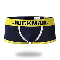 JOCKMAIL Men Backless Underwear Jock Strap Men Underwear Boxer shorts Men Jockstraps Men trunk