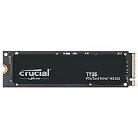 New 2024 T705 1TB PCIe Gen5 NVMe M.2 SSD - Up to 13,600 MB/s - Game Ready - Internal Solid State Drive (PC) - +1mo Adobe CC - CT1000T705SSD3