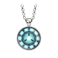 Arc Reactor Necklace, Iron Man Ironman Pendant, The Avengers Jewelry, Shield Pendant, Superhero Earrings Gifts Gift, Geek Geeky Present Presents