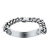 Men's Cool titanium steel bracelet Fashion Classic steel /gold, Jesus Cross/ Bracelet Link Chain Wristband Bangle BR-048