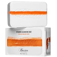 Baxter of California Vitamin Cleansing Bar for Men | Citrus and Herbal Musk Essence | All Skin Types | 7 Oz | Holiday Gift Guide