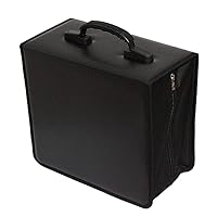 Disc CD DVD Bluray Storage Holder Solution Binder Sleeves Carrying Case((400 Capacity))
