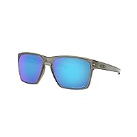 Oakley Man Sunglasses Matte Black Frame, Grey Lenses, 57MM