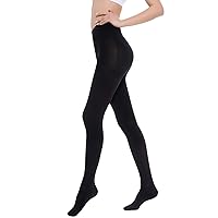 Medical Compression Pantyhose Stockings for Women Men - Plus Size Opaque Support 20-30mmHg Firm Graduated Hose Tights, Treatment Swelling, Edema Varicose Veins, Closed Toe Black XL