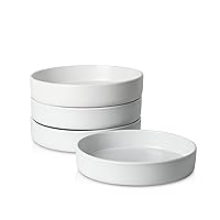 Stone Lain Albie Stoneware Pasta Bowl Set of 4, White Speckled