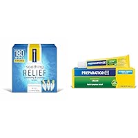 Preparation H Hemorrhoid Treatment Soothing Relief Cleansing and Cooling Wipes (60 Count, Pack of 3) and Hemorrhoid Cream with Aloe (1.8 Oz Tube) Bundle