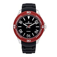 Radiant aren Mens Analog Quartz Watch with Rubber Bracelet RA503603
